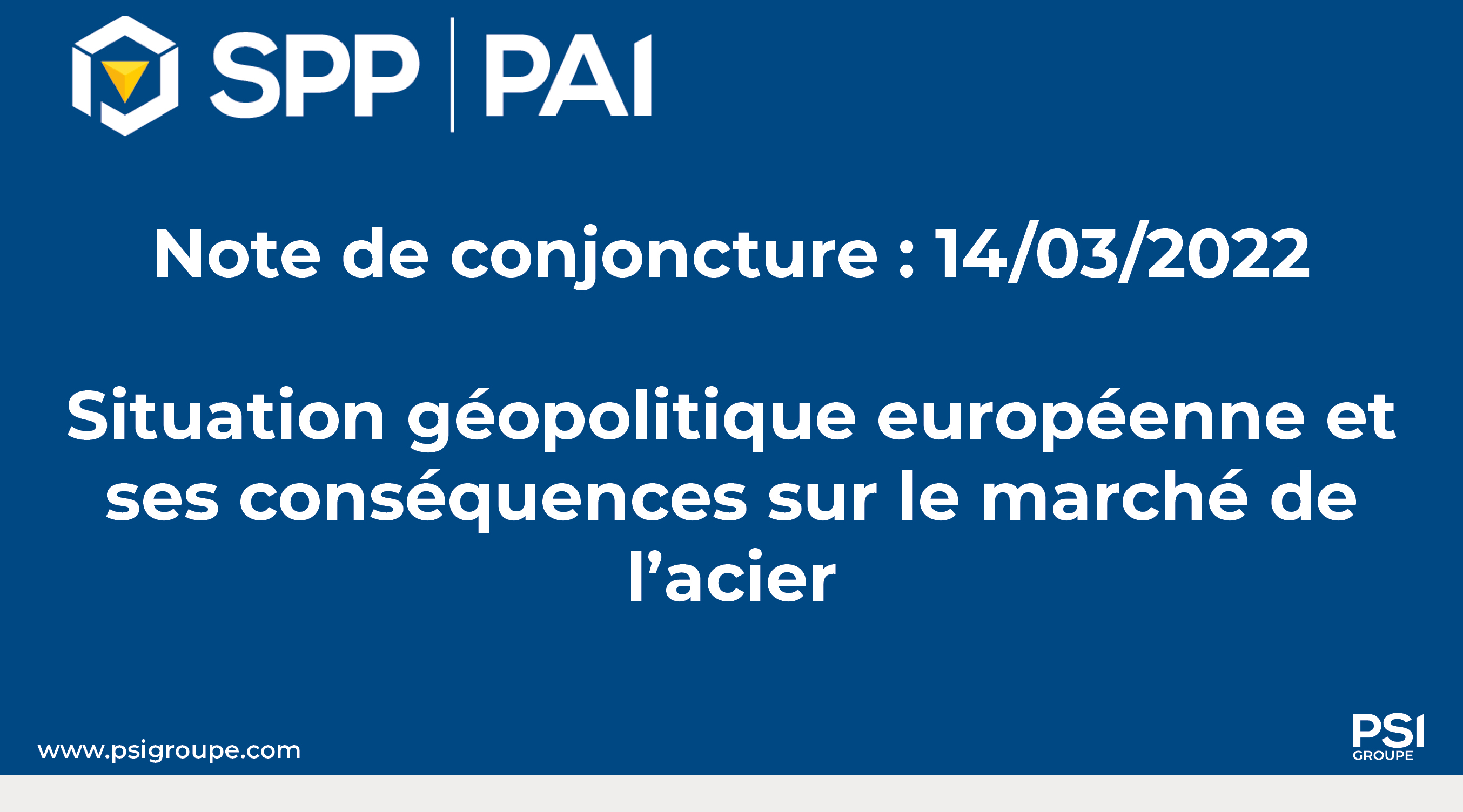 Note de conjoncture 14/03/2022