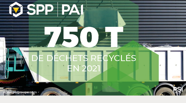 750 tonnes de déchets recyclés en 2021