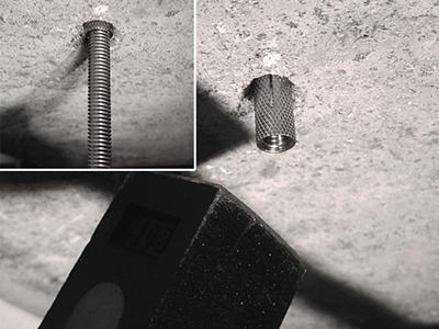 Cheville laiton diamètre de perçage 8mm  SPP PAI, spécialistes ossatures  et accessoires